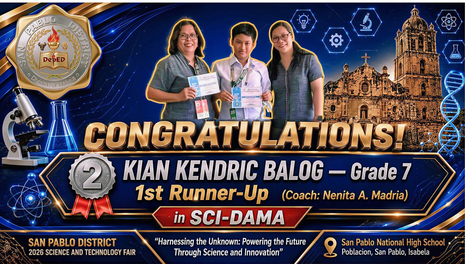 SCI-DAMA Grade 7 Achievement